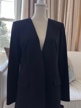 DKNY Black Open-Front Blazer Jacket